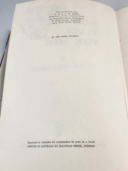 New Zealand books: No Place For Men