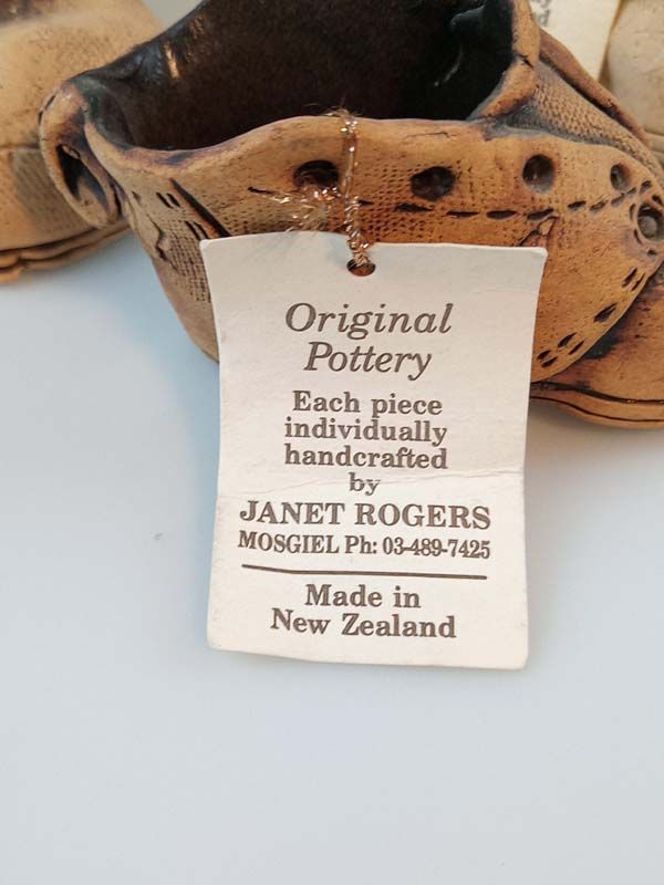 NZ Pottery: Janet Rogers pottery boots