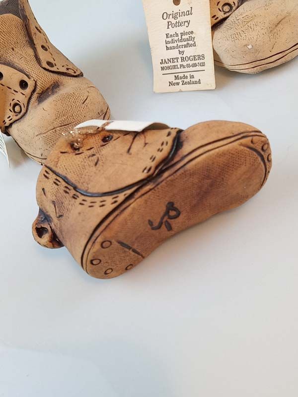 NZ Pottery: Janet Rogers pottery boots