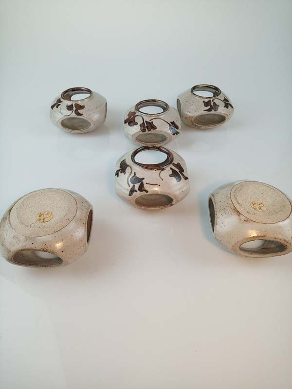 - Signed studio pottery: New Zealand pottery candle holders