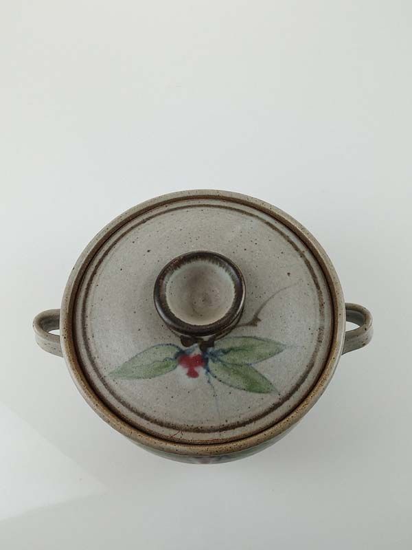 - Signed studio pottery: Neil Grant - casserole dish
