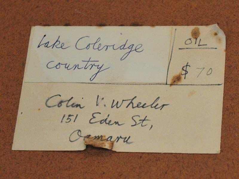 New Zealand Art: Colin Wheeler - Lake Coleridge