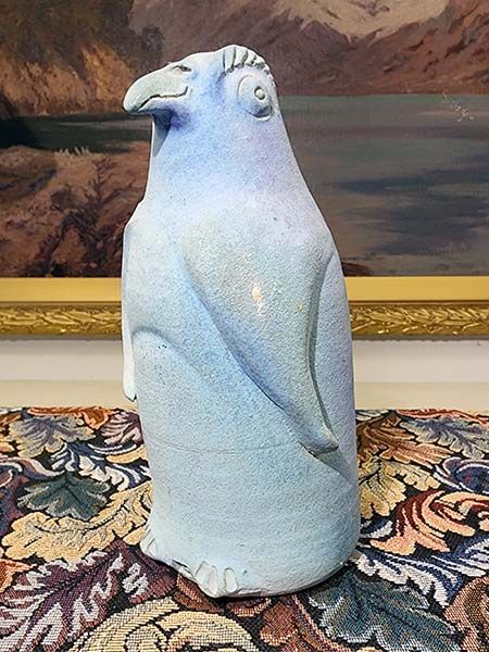 - Signed studio pottery: Paul Laird Penguin