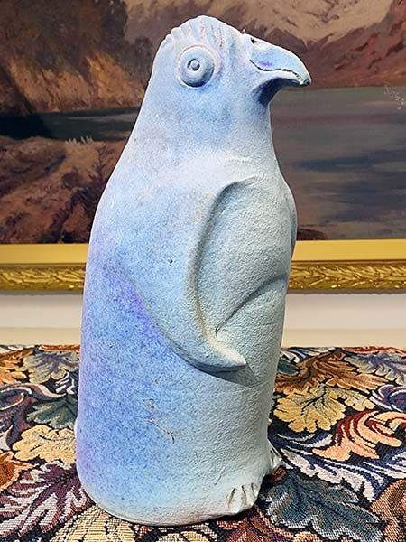 - Signed studio pottery: Paul Laird Penguin