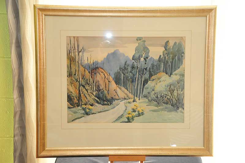Peggy Spicer: Peggy Spicer Watercolour Painting - landscape