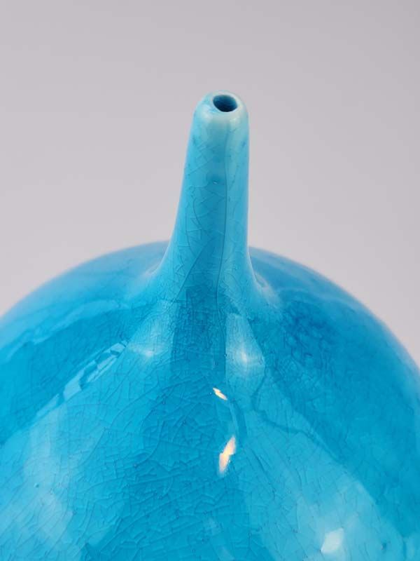 - Signed studio pottery: Peter Collis Blue Vase