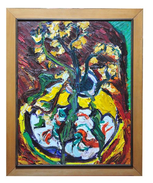 Philip Trusttum: Philip Trusttum Painting - Flower vase