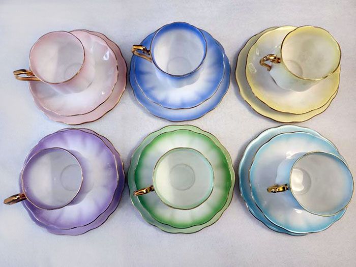 China & Ceramics: Royal Albert - Rainbow trios
