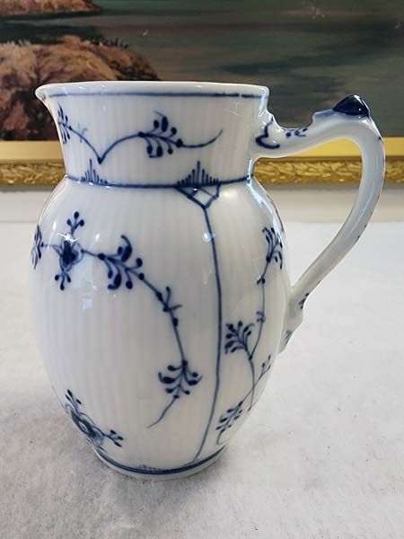 Royal Copenhagen blue fluted jug