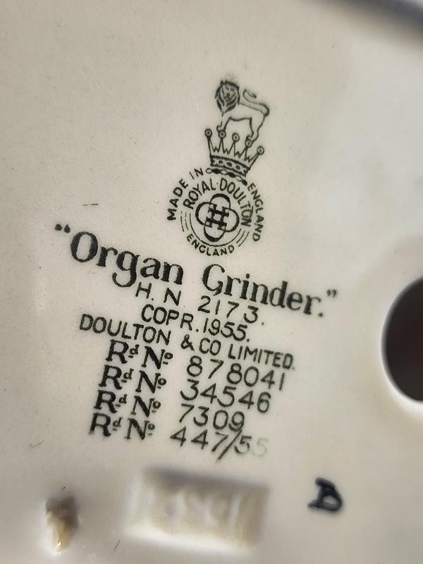 China & Ceramics: Organ Grinder - Royal Doulton