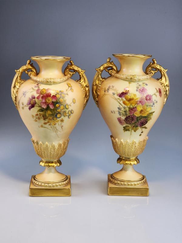 Pair of Royal Worcester Vases