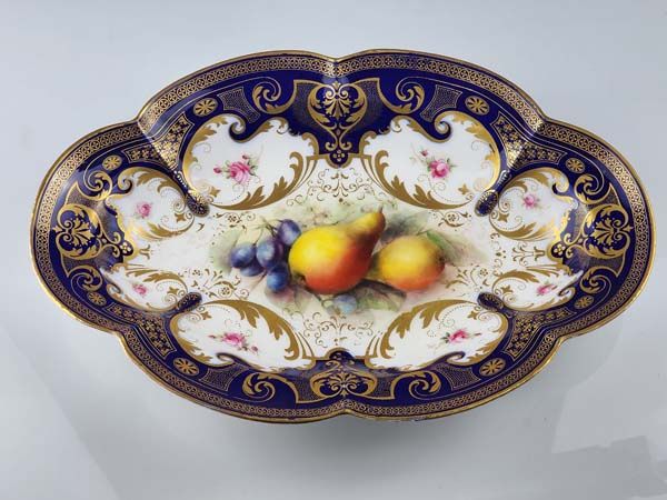 Royal Worcester Cobalt Oval Dish