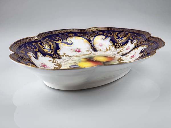 Royal Worcester: Royal Worcester Cobalt Dish - Fruit