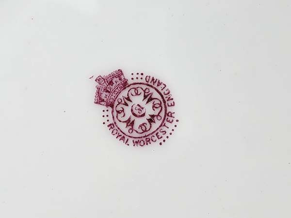 Royal Worcester: Royal Worcester Cobalt Dish - Fruit