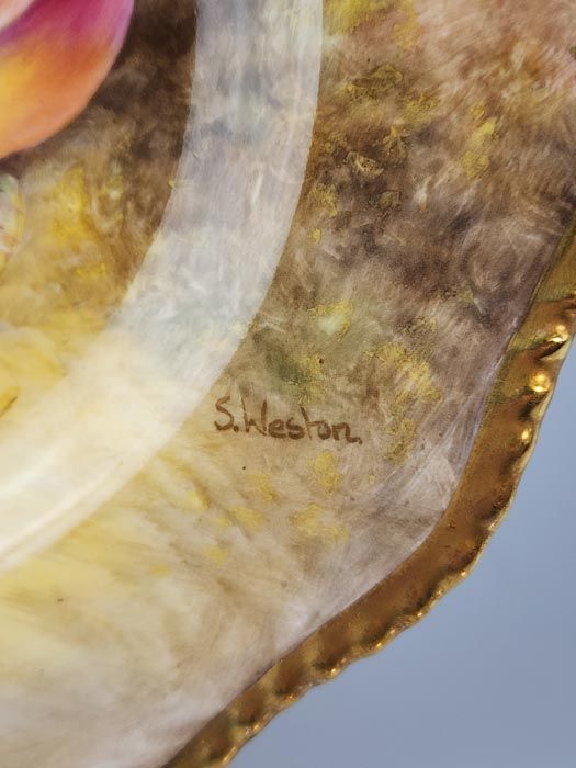 Royal Worcester: Royal Worcester Plate - Heavy Gold