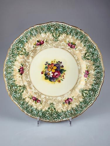 Royal Worcester Plate, Flower posy.