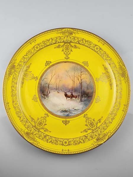 Harry Stinton Yellow Deer Plate
