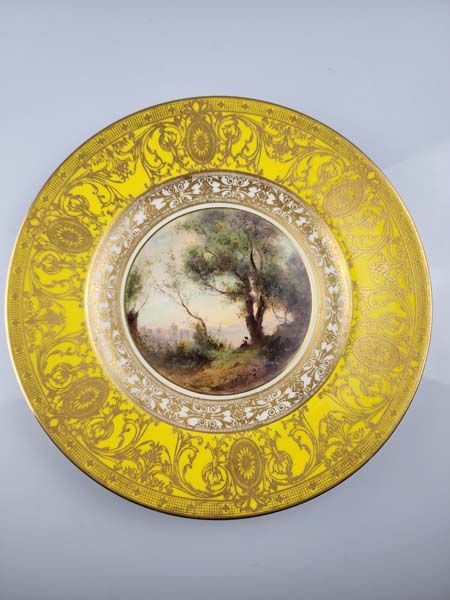 Harry Stinton Yellow Flute Player Plate