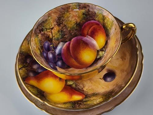 Royal Worcester: Royal Worcester Trio - Fruit