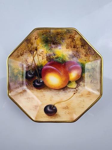 Royal Worcester octagonal dish