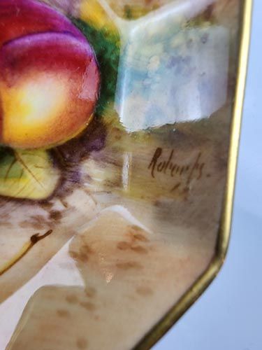 Royal Worcester: Royal Worcester Octagonal Dish