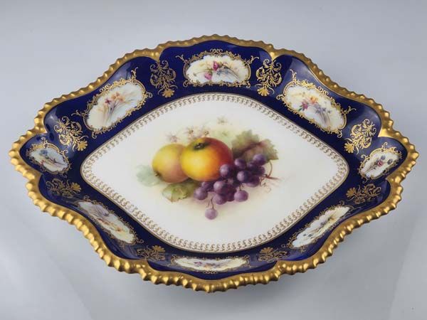 Royal Worcester Cobalt Oval Dish