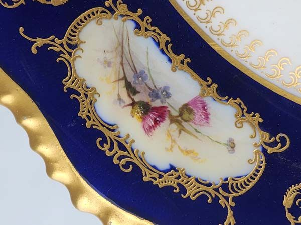 Fallen Fruit Pattern: Royal Worcester Cobalt Dish - Fruit