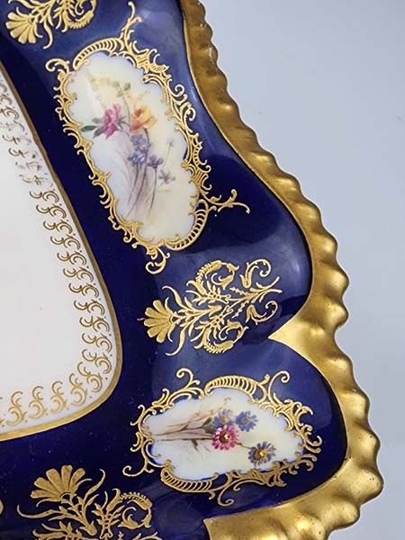 Fallen Fruit Pattern: Royal Worcester Cobalt Dish - Fruit
