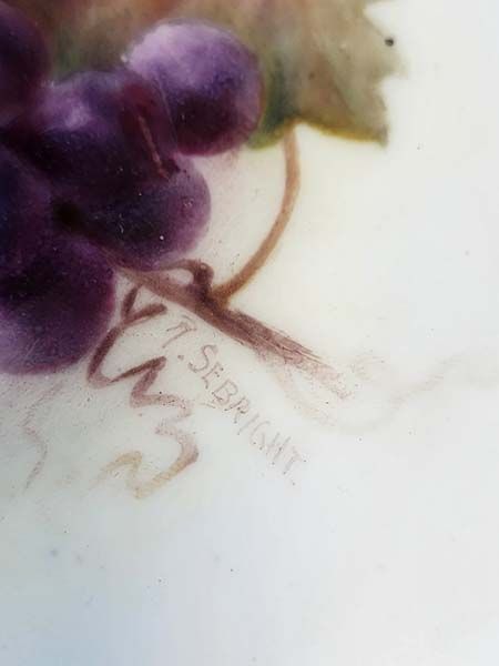 Fallen Fruit Pattern: Royal Worcester Cobalt Dish - Fruit