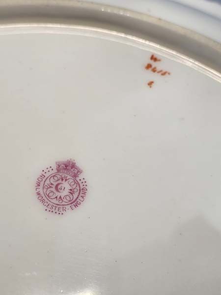 Fallen Fruit Pattern: Royal Worcester Cobalt Dish - Fruit