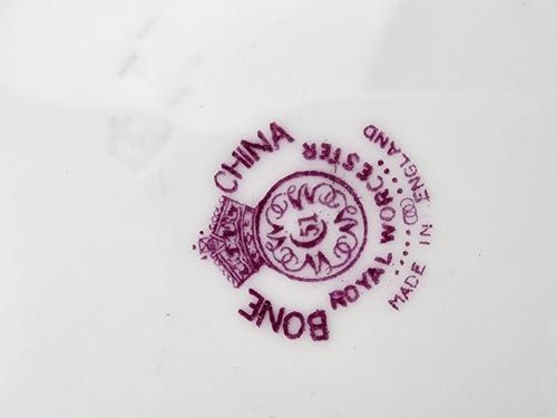 China & Ceramics: Royal Worcester Square Dish - Fruit