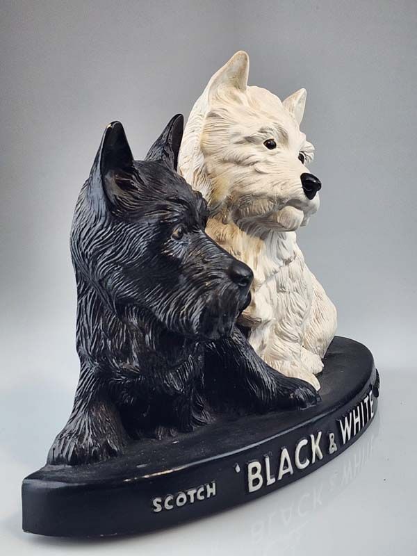 Alcohol related: Black & White Whisky Dogs Advertising