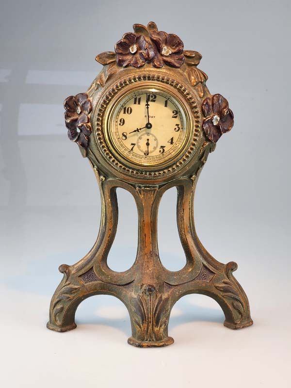 Antiques: Sessions Art Nouveau Clock
