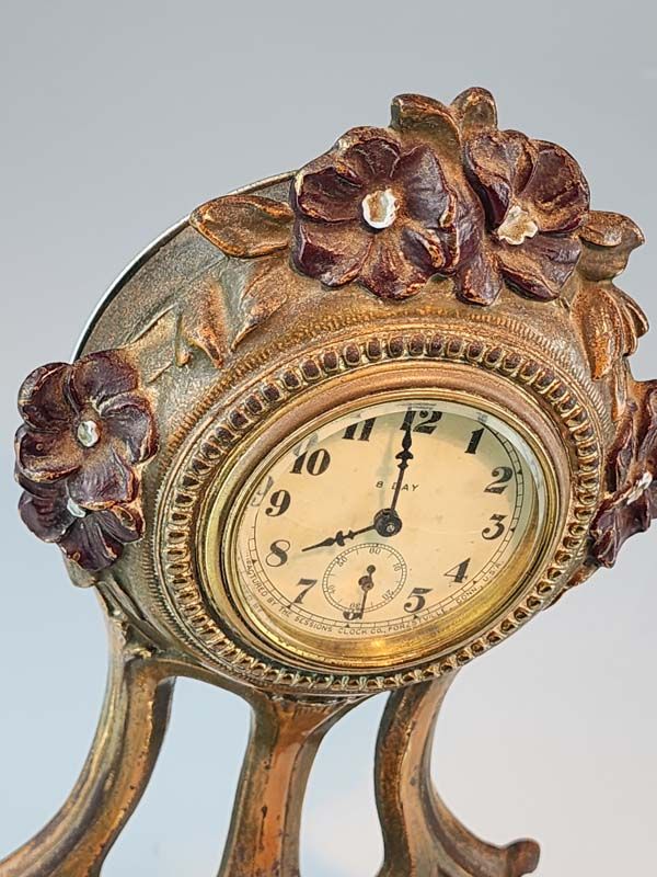 Antiques: Sessions Art Nouveau Clock