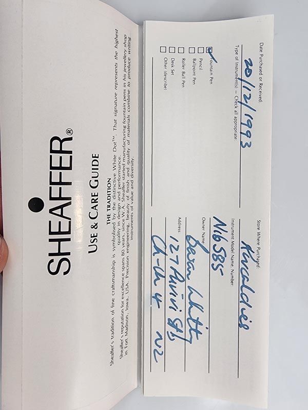 Vintage & Retro: Sheaffer Targa Fountain Pen