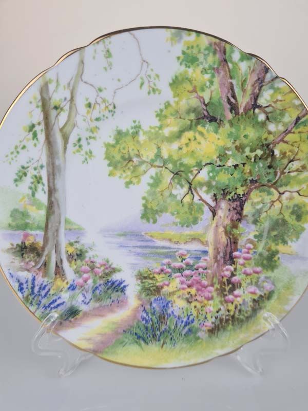 China & Ceramics: Shelley China - Trio Woodland