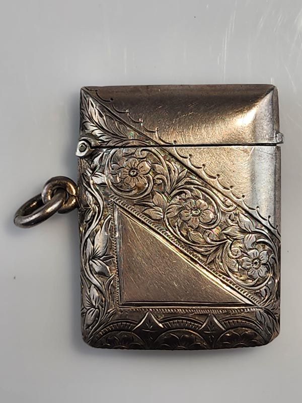 Silver & Gold: Sterling Silver Vesta Case 1898