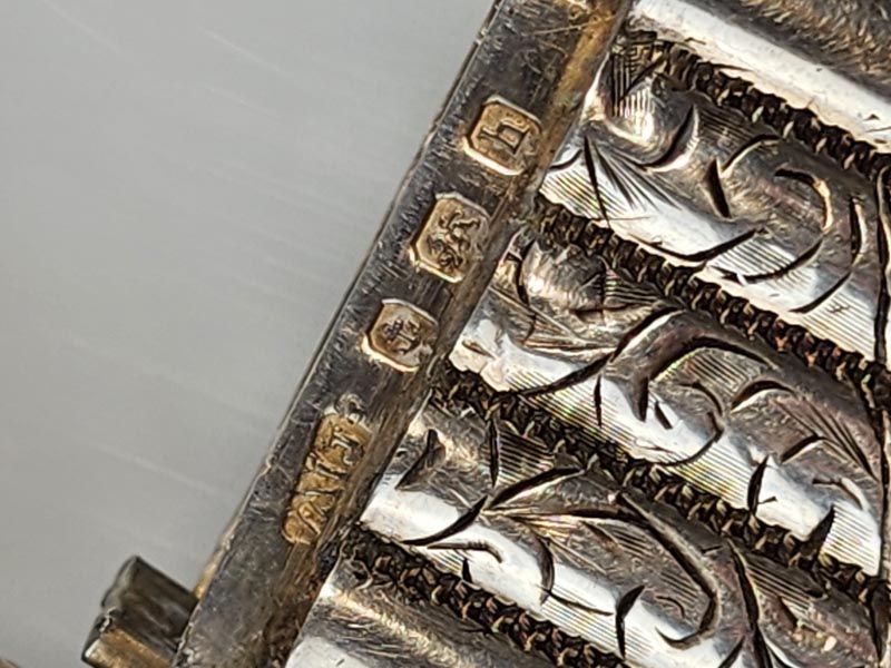 Silver & Gold: Sterling Silver Vesta Case 1907