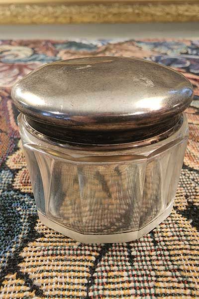 Sterling silver lidded container - Birmingham