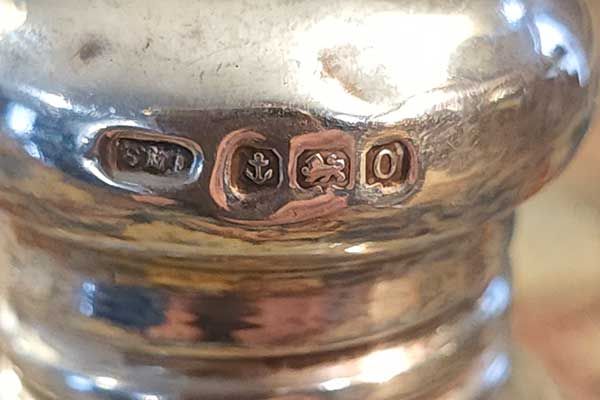 Silver & Gold: Sterling Silver Scent Bottle 1913