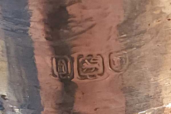 Crystal: Sterling Silver Scent Bottle 1904