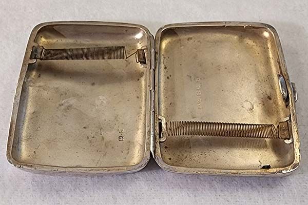Sterling Silver: Sterling Silver Cigarette Case 1908