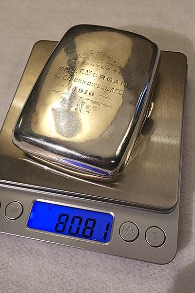 Sterling Silver: Sterling Silver Cigarette Case 1908