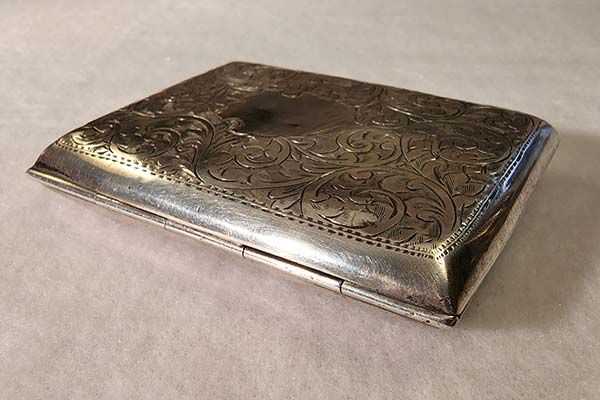 Sterling Silver: Sterling Silver Cigarette Case 1924