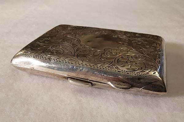 Sterling Silver: Sterling Silver Cigarette Case 1924