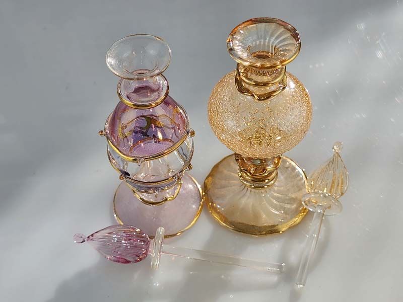 Vintage & Retro: Venetian glass perfume bottles