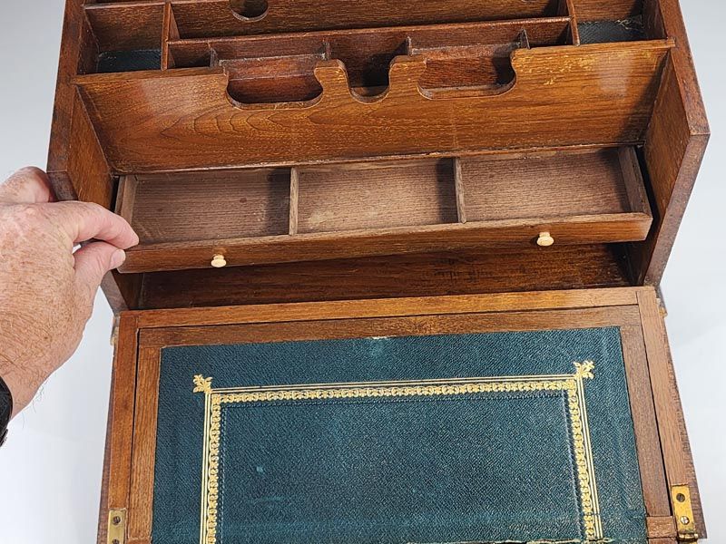 Wooden items: Victorian Stationary Box