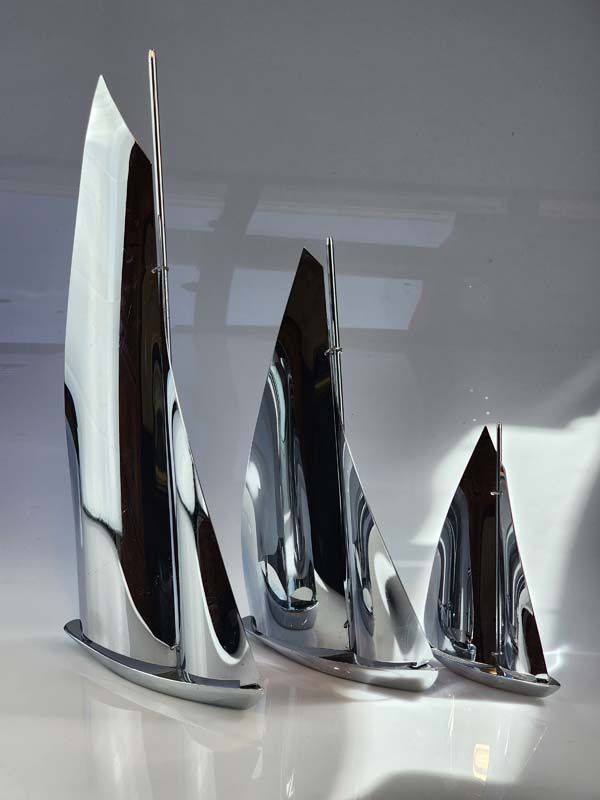 Vintage & Retro: Set of Vintage Chrome Yachts