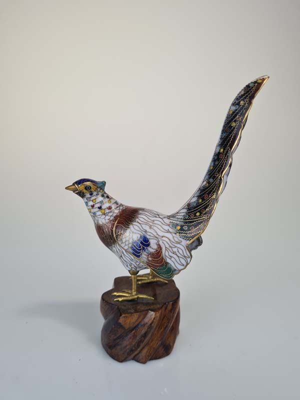 Chinese cloisonné pheasant