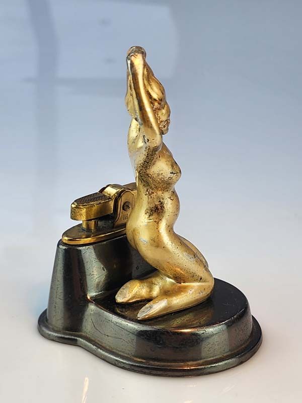 Lighters: Vintage table lighter - Nude lady